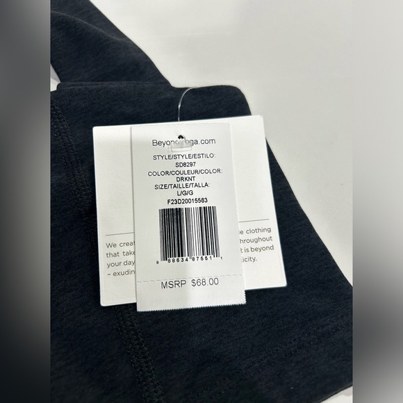 Beyond Yoga Women's Large Spacedye Squared Bra Sports Darkest Night NWT Black - Picture 5 of 7